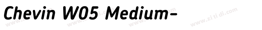 Chevin W05 Medium字体转换